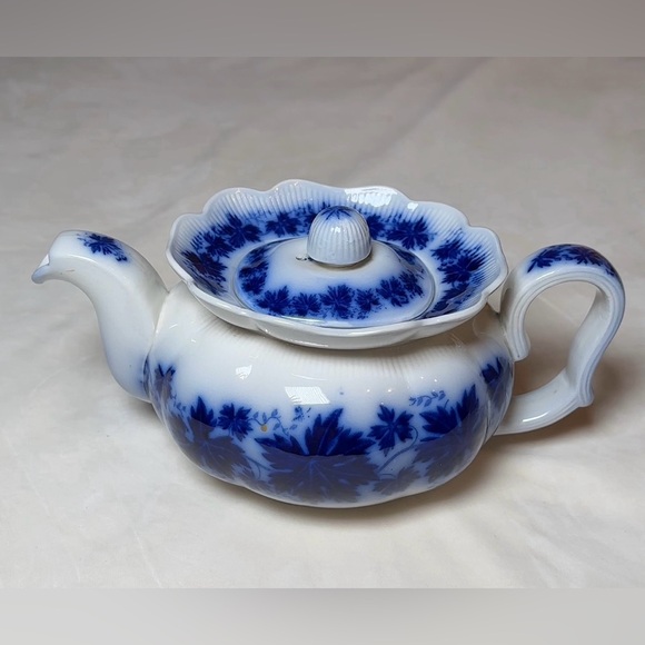 Other - Vintage Vinranka Gefle Sweden Flow Blue & White Rare Teapot
